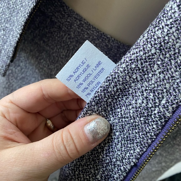 Purple vintage skirt suit - Picture 6 of 9